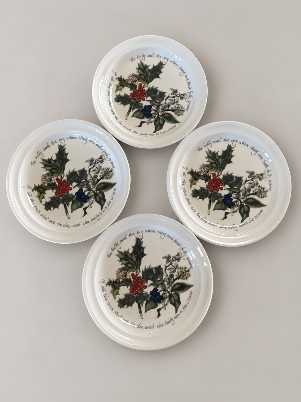 Portmeirion The Holly & Ivy Salad Plates 8.5″ Set of 4